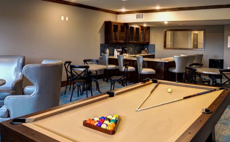 	billiards area with pool table, and comfortable seating